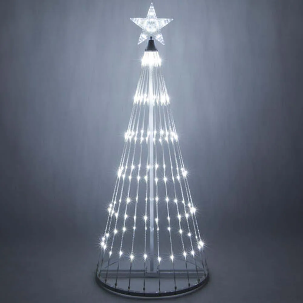 4-ft. Cool White LED Animated Outdoor Lightshow Christmas Tree