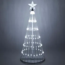 4-ft. Cool White LED Animated Outdoor Lightshow Christmas Tree