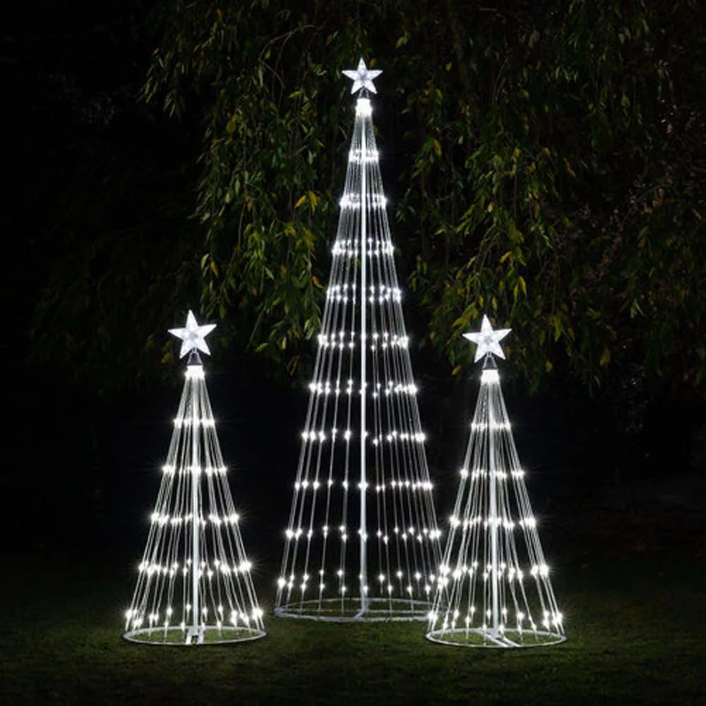 4-ft. Cool White LED Animated Outdoor Lightshow Christmas Tree