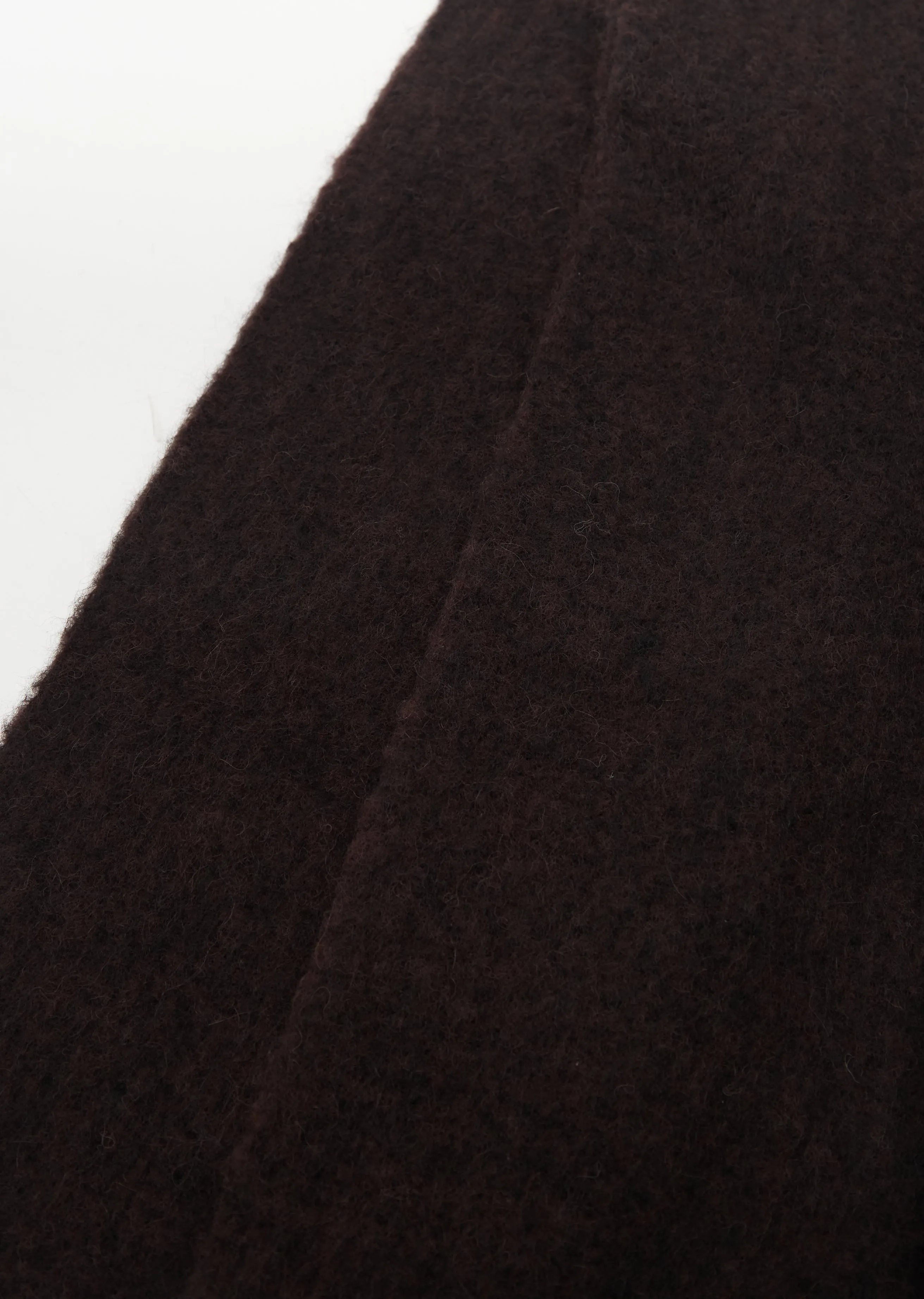 Alpaca Wool Scarf — Dark Brown