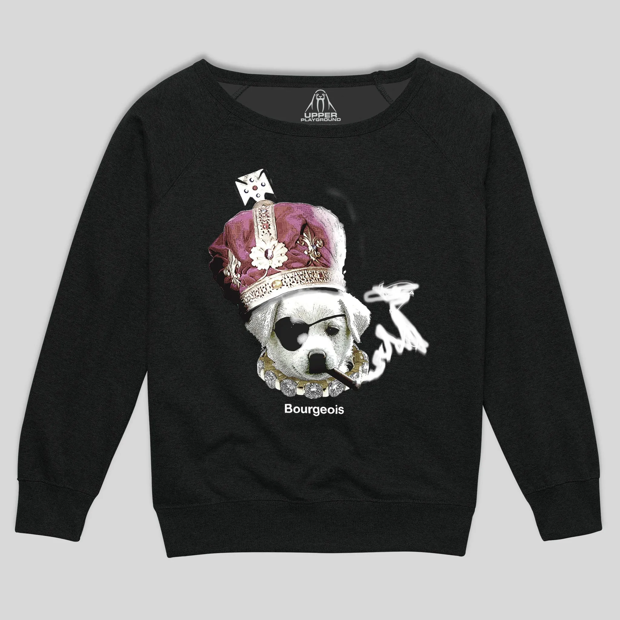 BOURGEOIS WOMEN'S SCOOP NECK SWEATSHIRT
