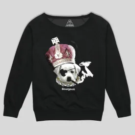 BOURGEOIS WOMEN'S SCOOP NECK SWEATSHIRT