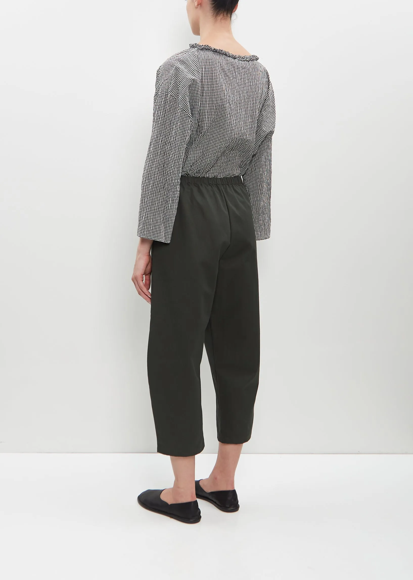 Cotton Gabardine Trousers — Forest