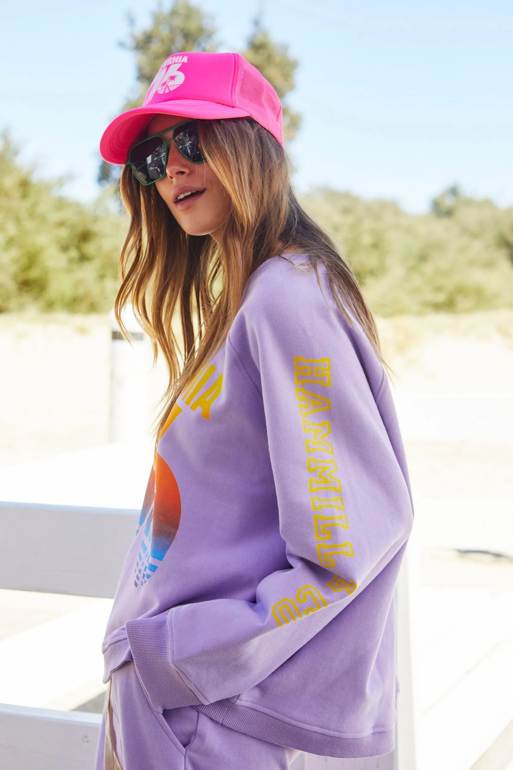 HAMMILL & Co Womens 76 California Sweat - Pastel Lavender