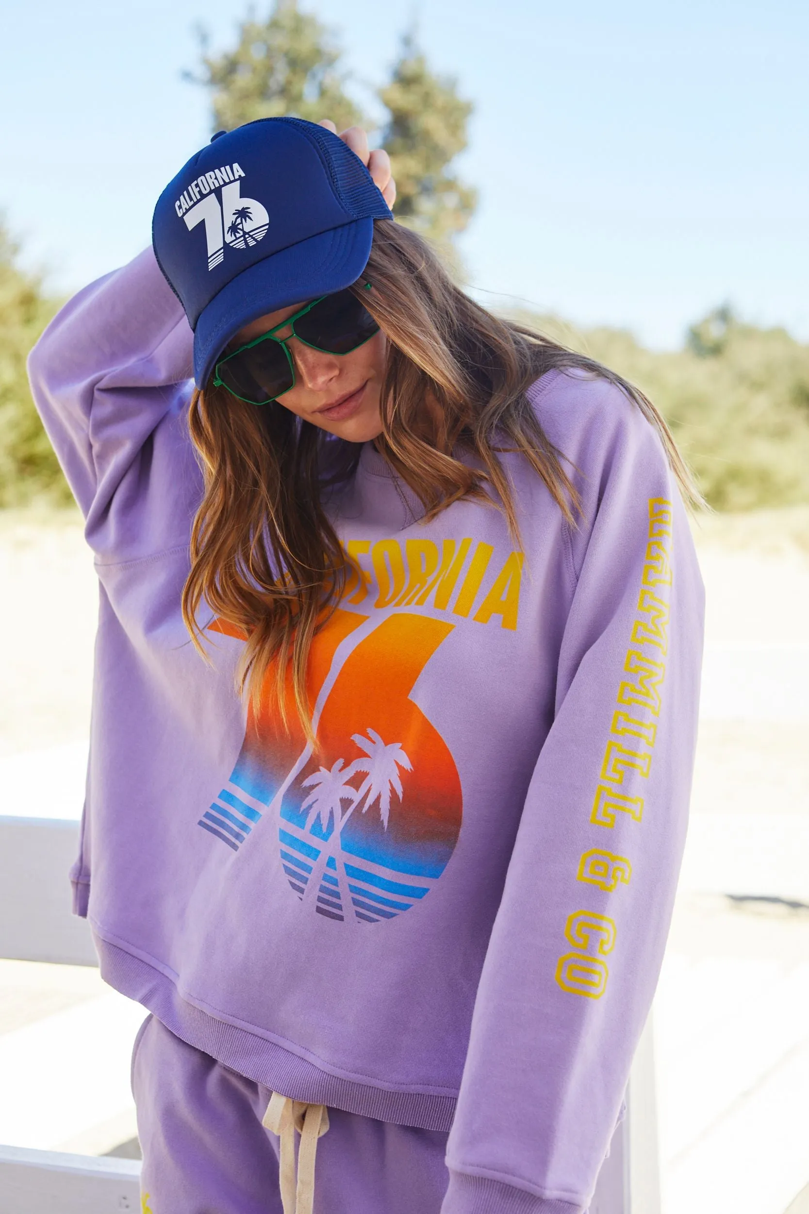 HAMMILL & Co Womens 76 California Sweat - Pastel Lavender