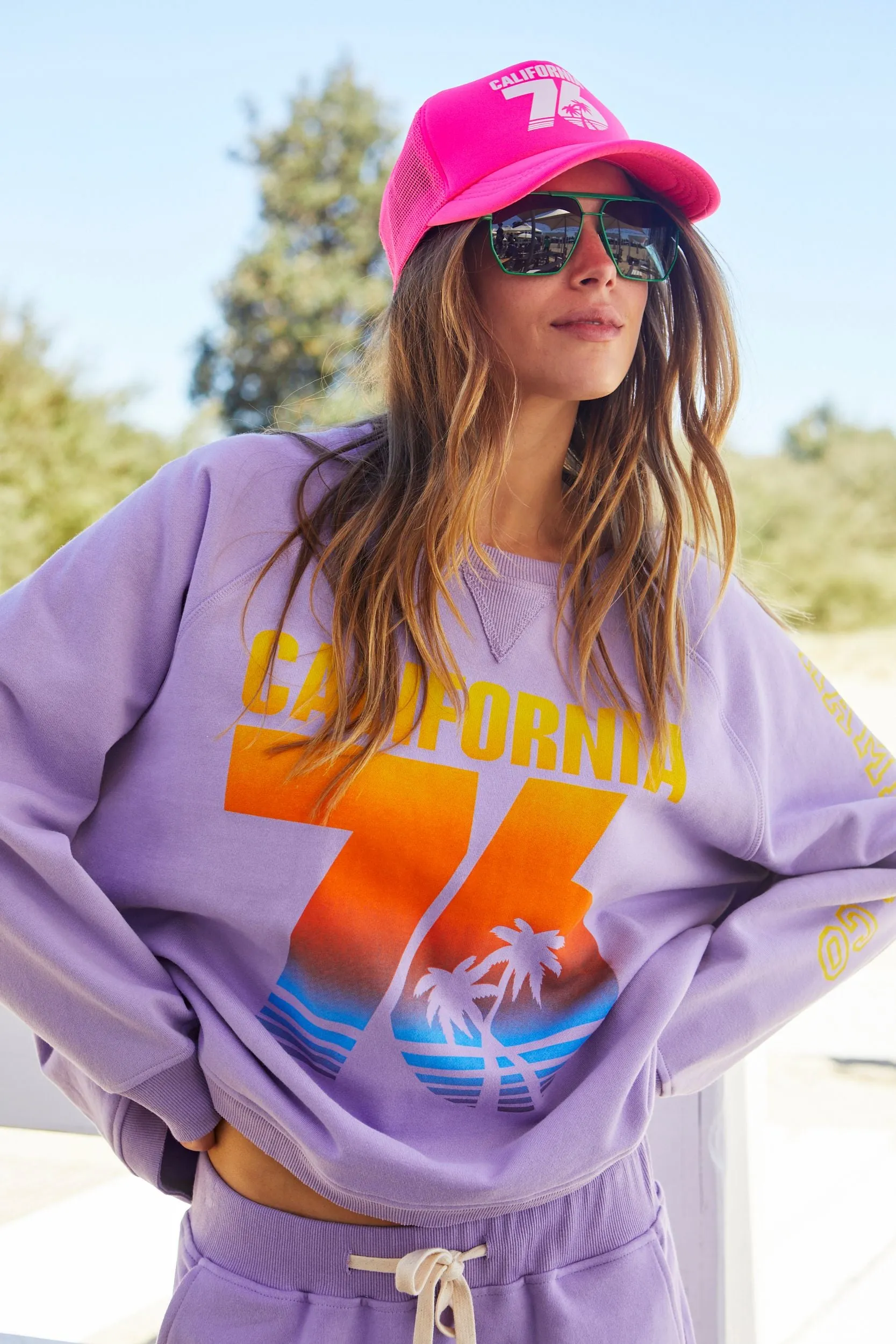 HAMMILL & Co Womens 76 California Sweat - Pastel Lavender