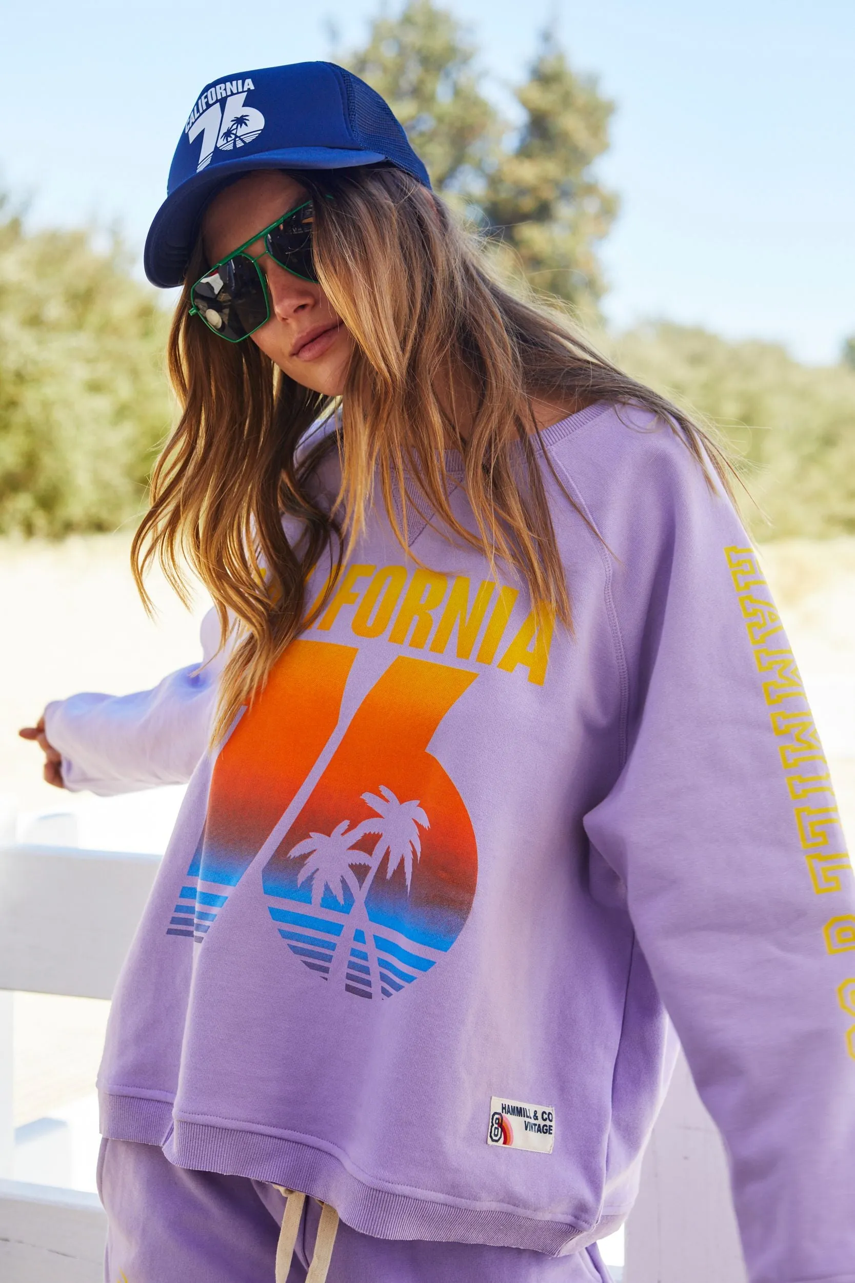 HAMMILL & Co Womens 76 California Sweat - Pastel Lavender