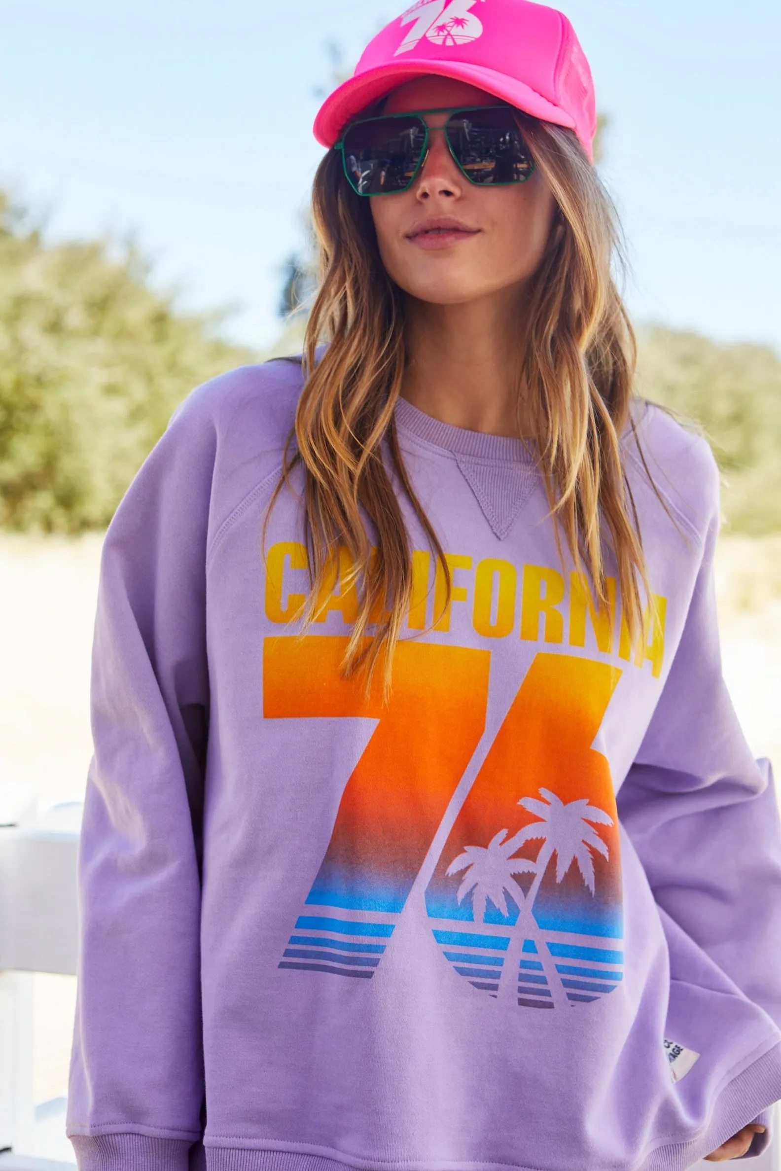 HAMMILL & Co Womens 76 California Sweat - Pastel Lavender