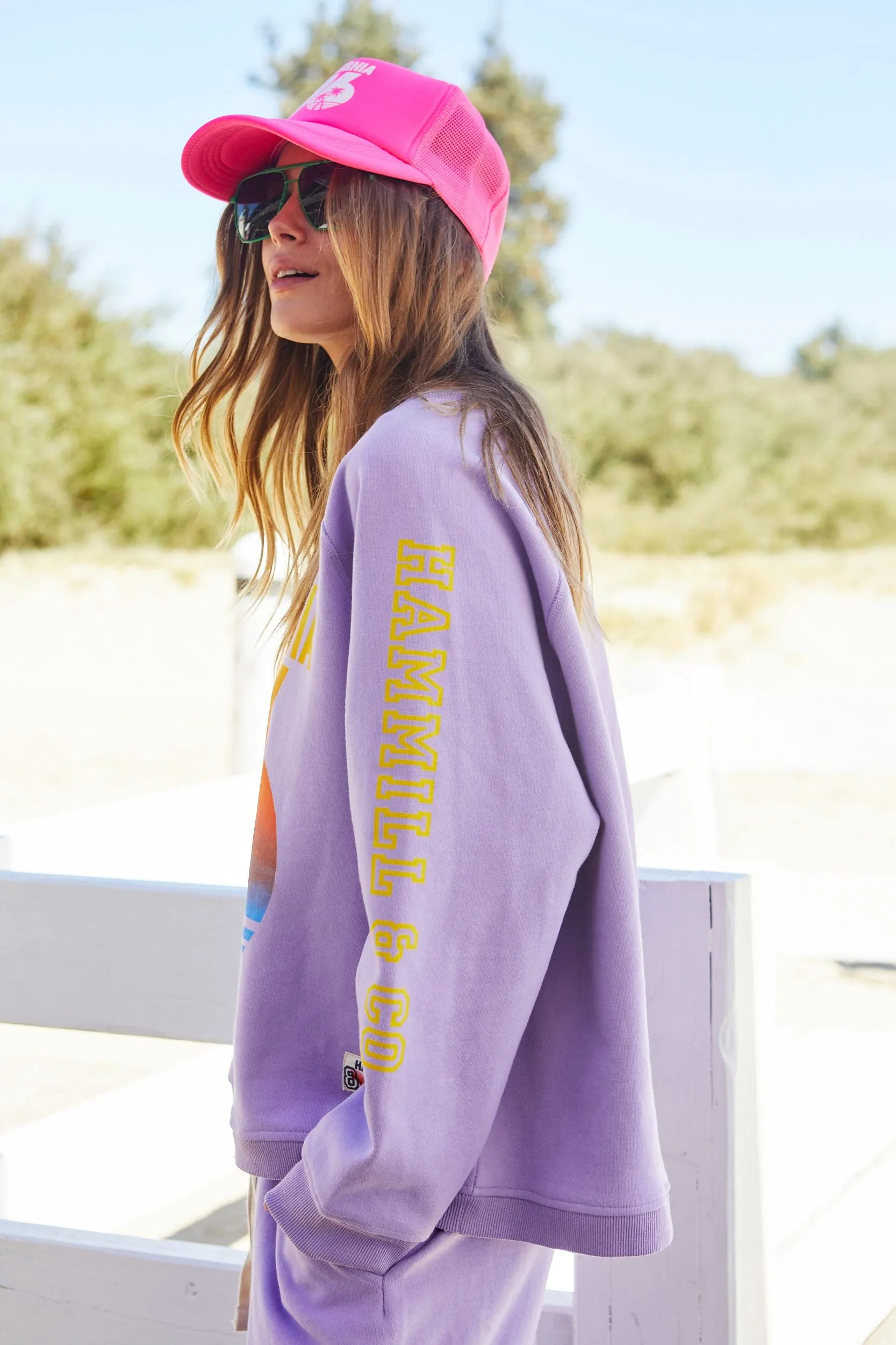HAMMILL & Co Womens 76 California Sweat - Pastel Lavender