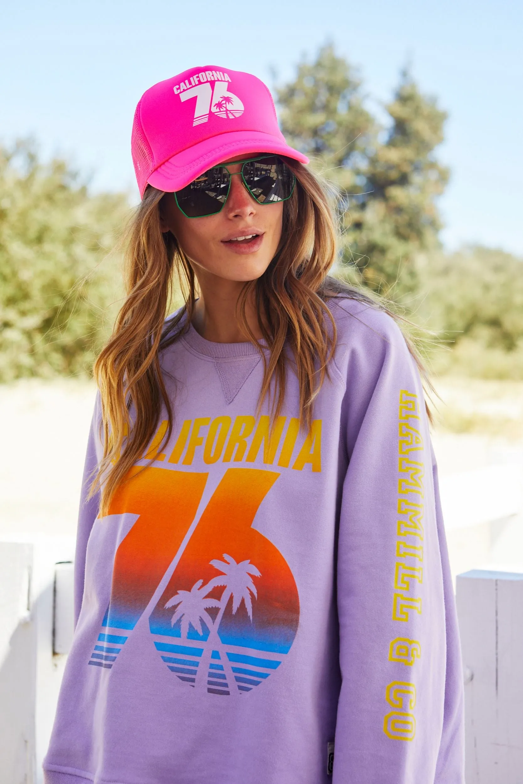 HAMMILL & Co Womens 76 California Sweat - Pastel Lavender