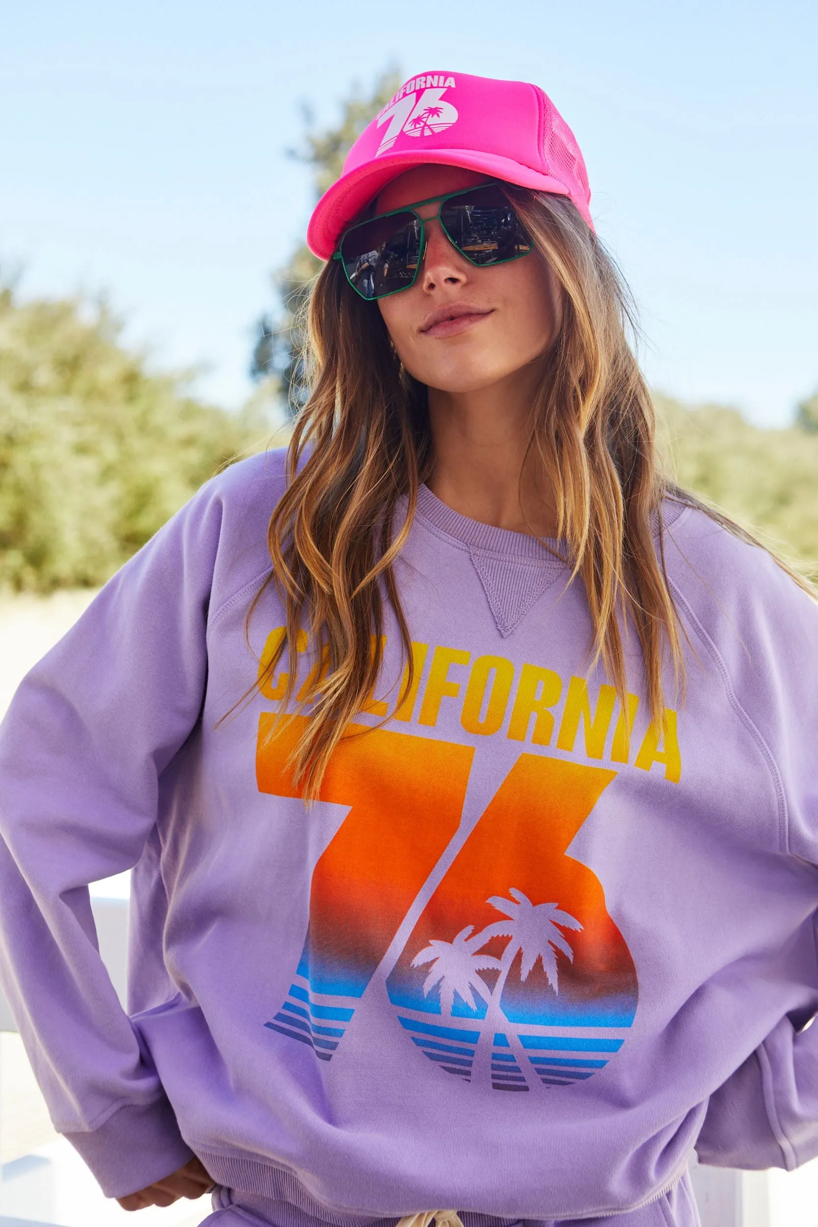 HAMMILL & Co Womens 76 California Sweat - Pastel Lavender