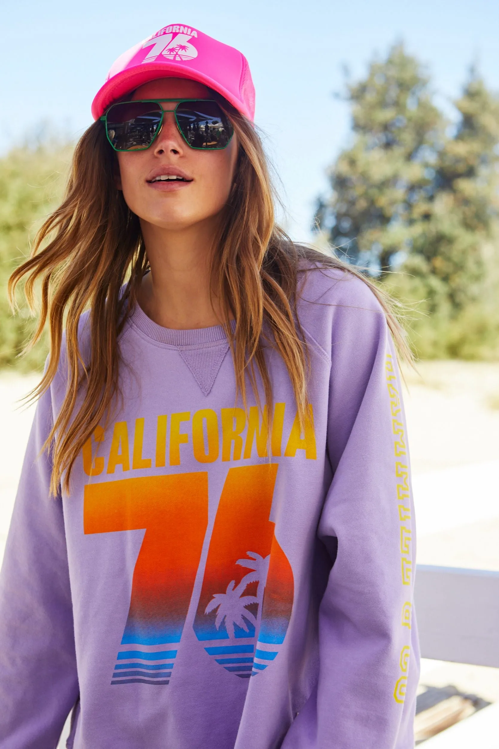 HAMMILL & Co Womens 76 California Sweat - Pastel Lavender