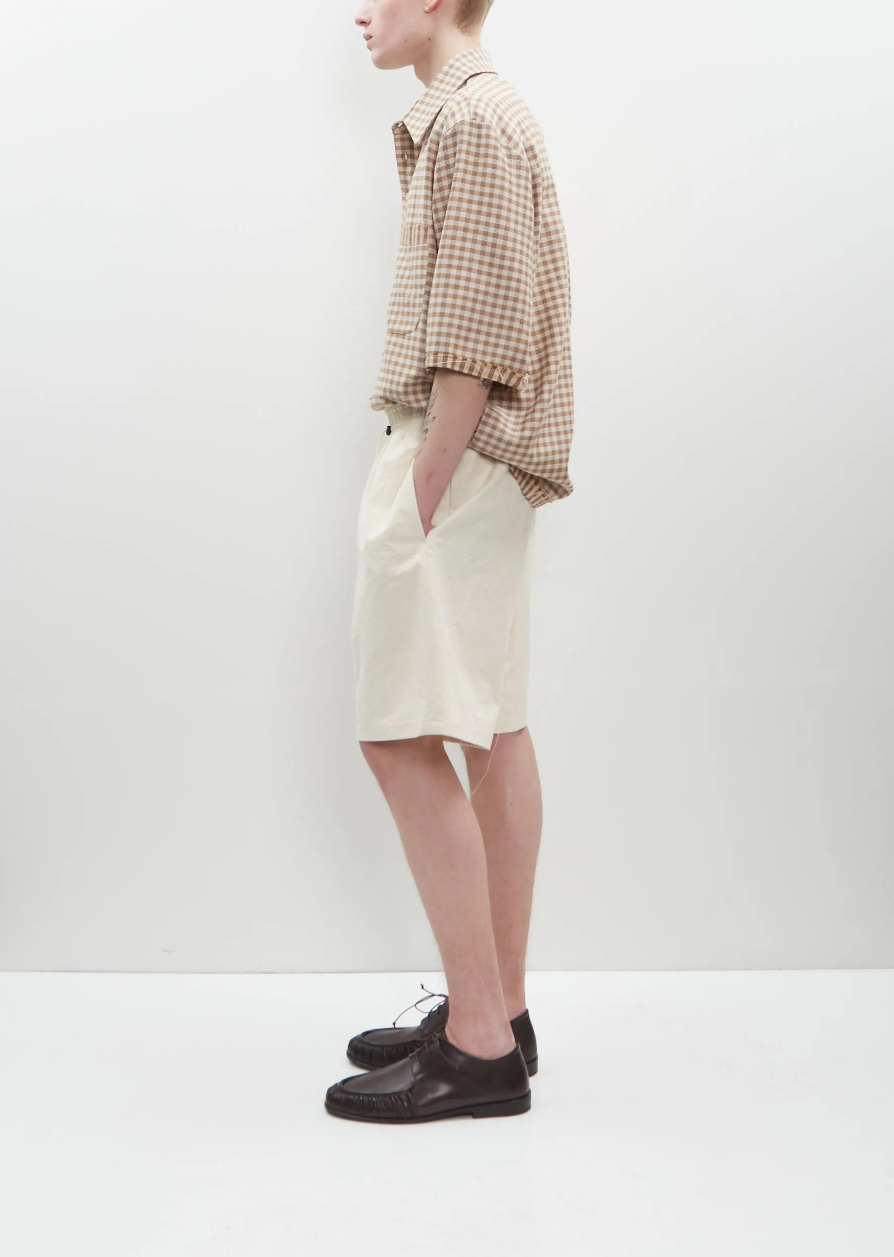 Knee Shorts — White