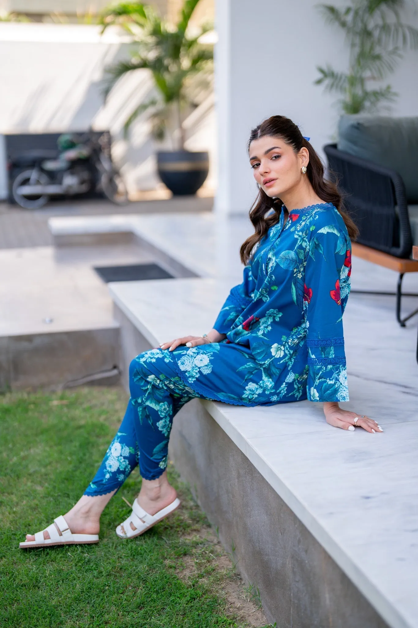 Lawn Pret '24 - Impressionist Co - Ord Set