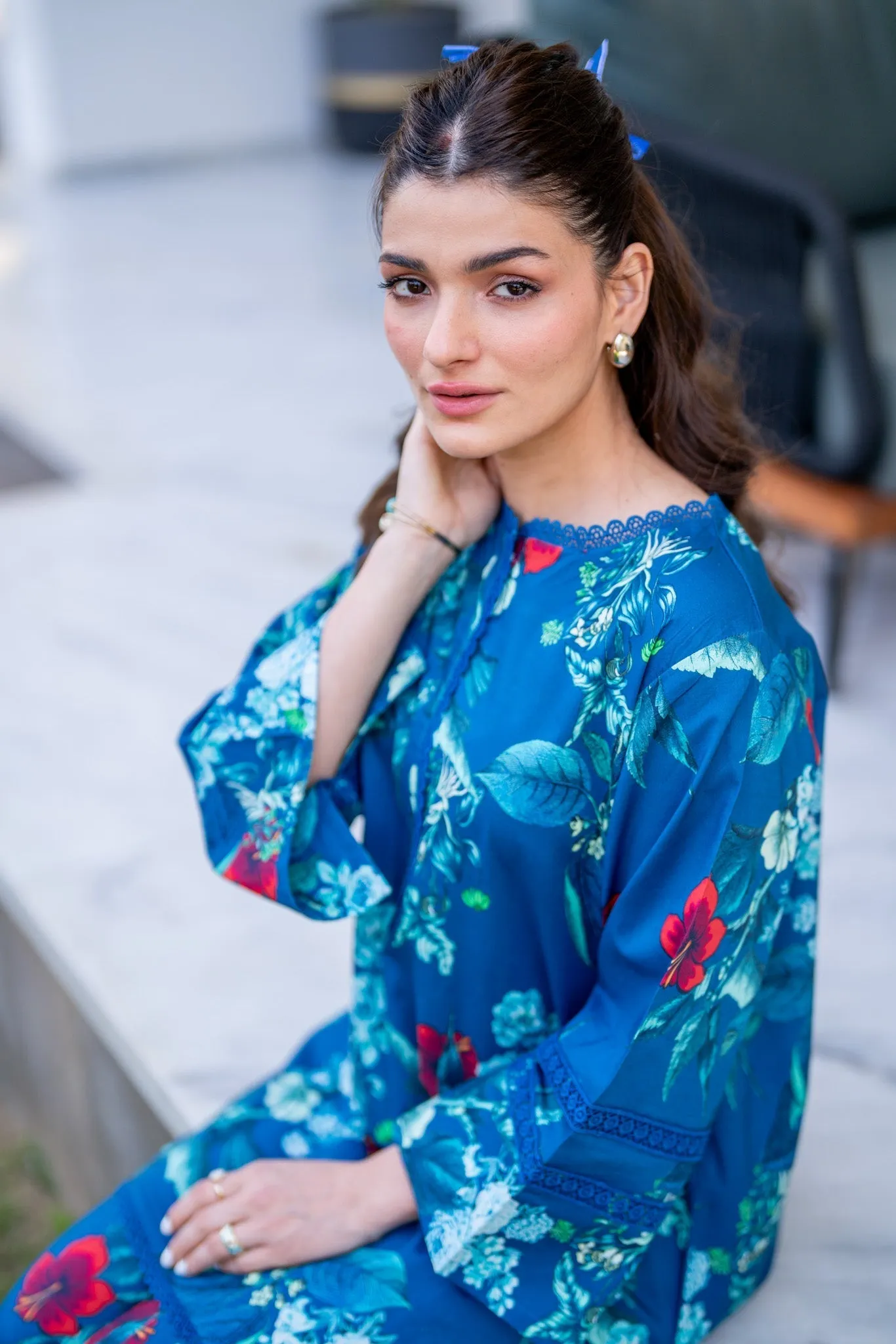 Lawn Pret '24 - Impressionist Co - Ord Set