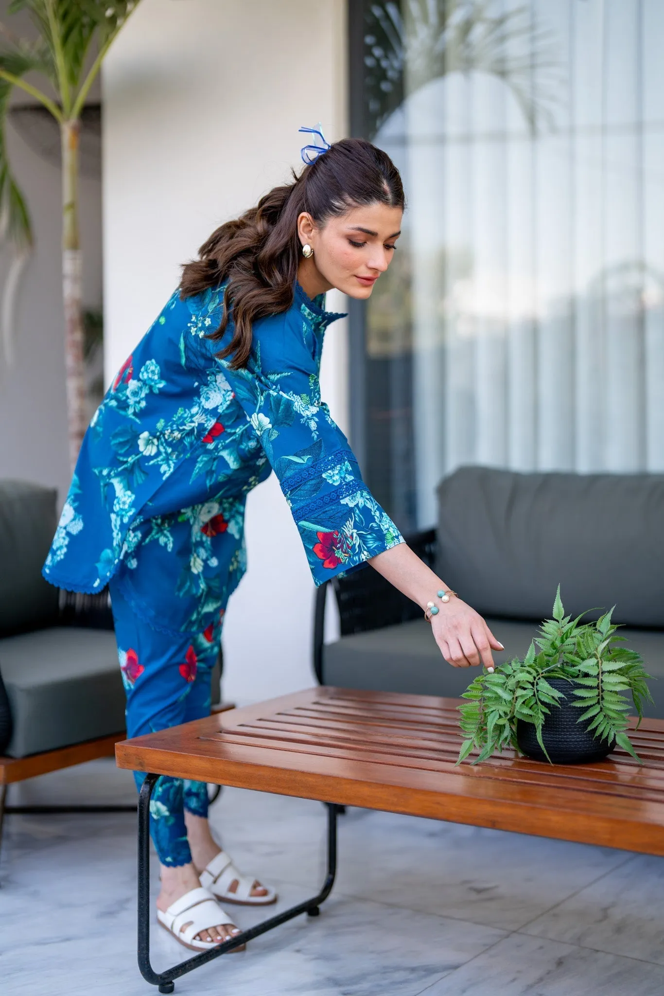 Lawn Pret '24 - Impressionist Co - Ord Set