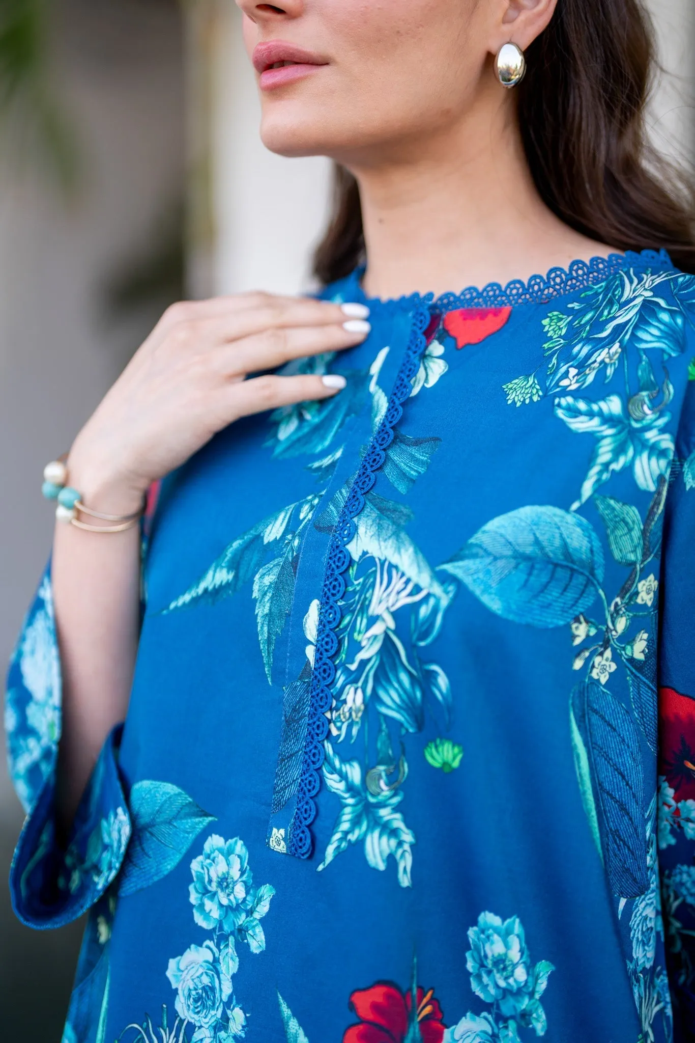 Lawn Pret '24 - Impressionist Co - Ord Set