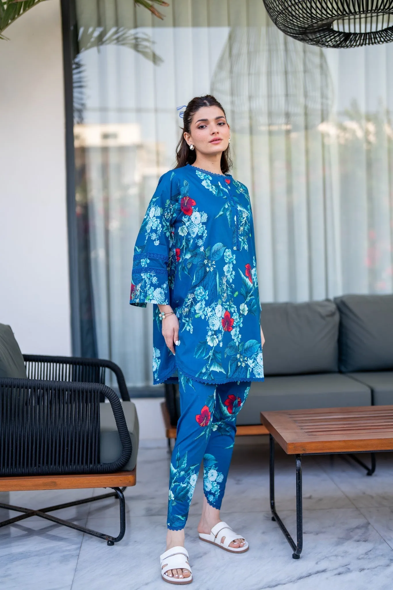 Lawn Pret '24 - Impressionist Co - Ord Set