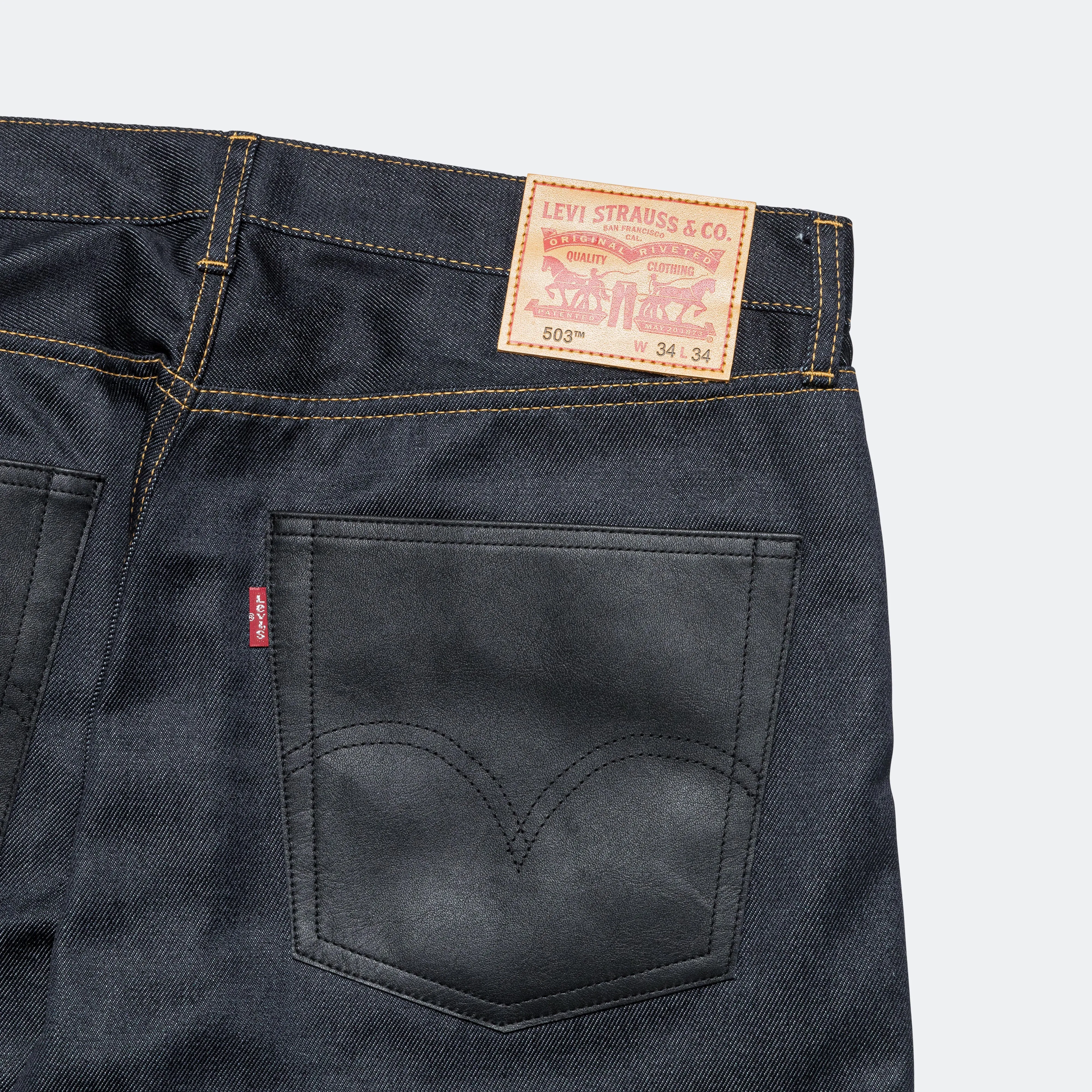 Levi's Polyester Denim x Cowhide - Navy/Black