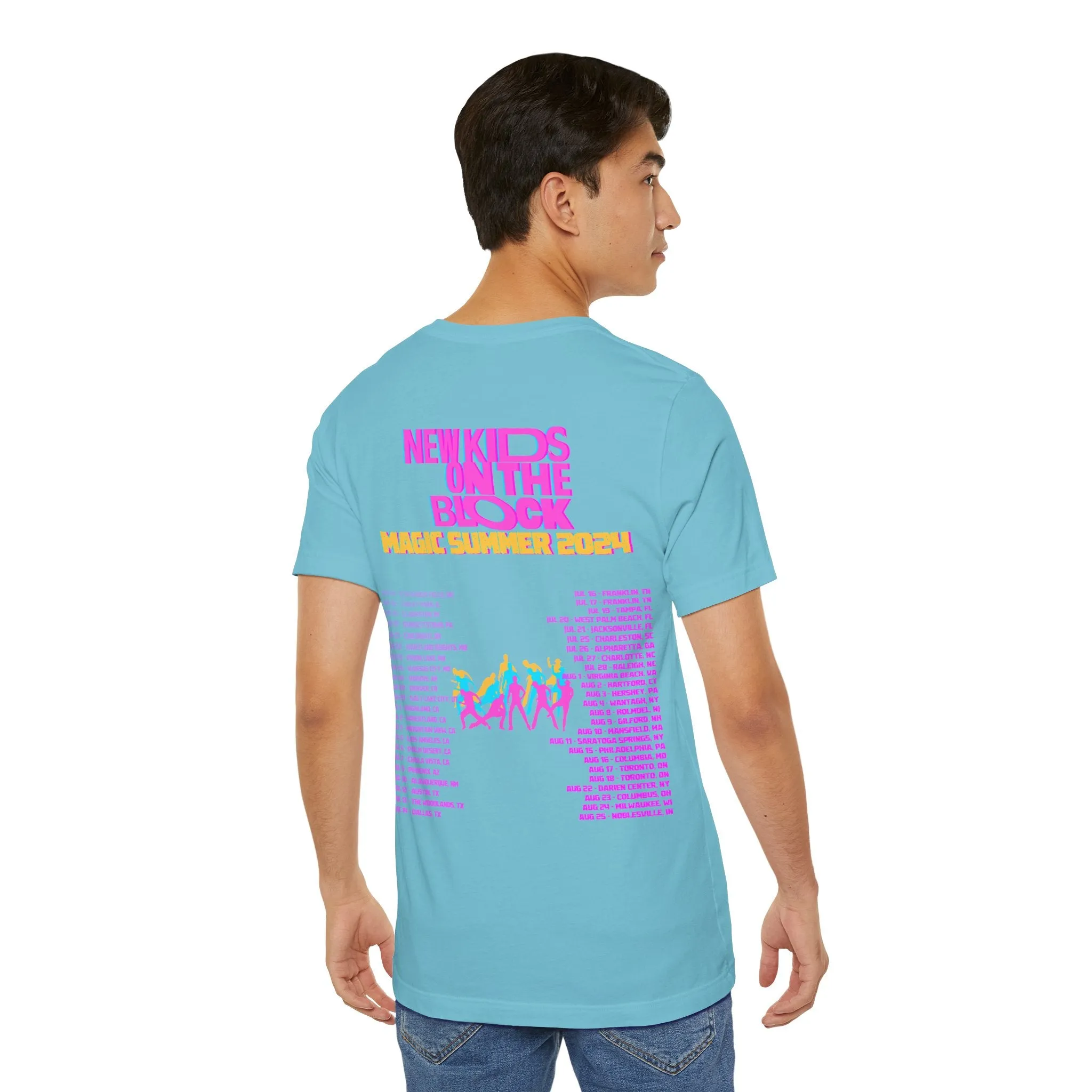 New Kids On The Block NKOTB 2024 Magic Summer TOUR (Double Sided) Unisex Shirt