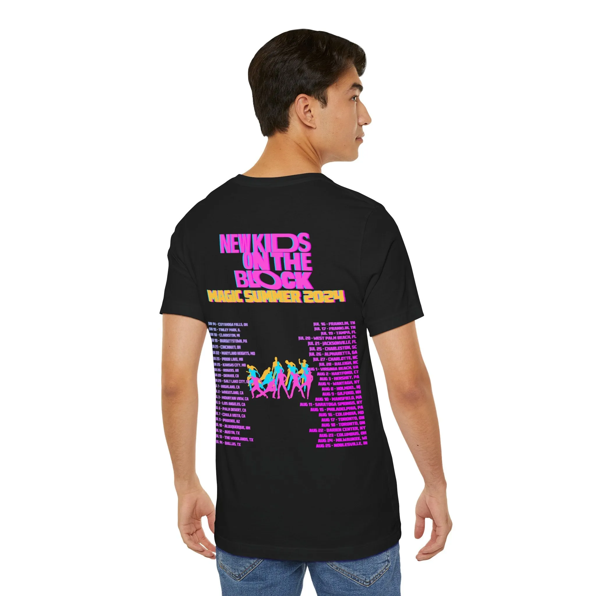 New Kids On The Block NKOTB 2024 Magic Summer TOUR (Double Sided) Unisex Shirt