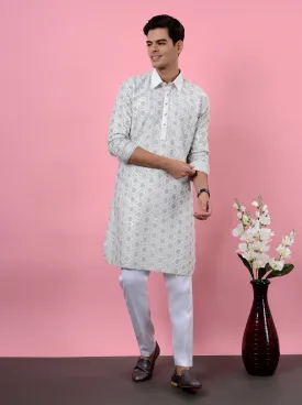 Pista & White Kurta | TULA