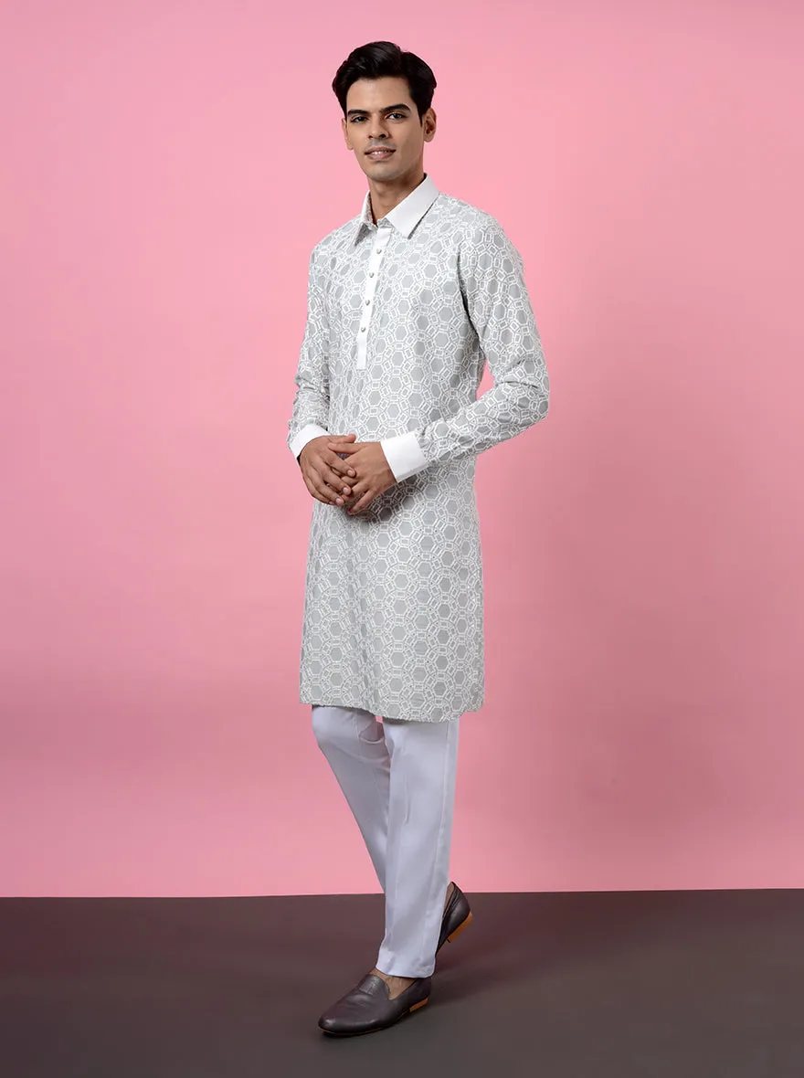 Pista & White Kurta | TULA
