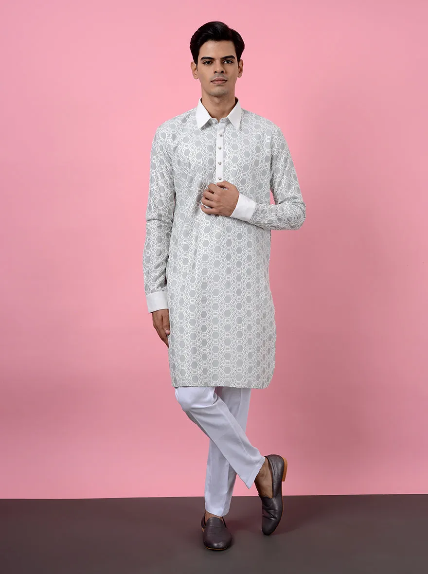 Pista & White Kurta | TULA