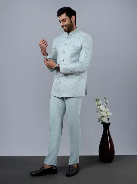 Sea Blue Jodhpuri Suit | JadeBlue