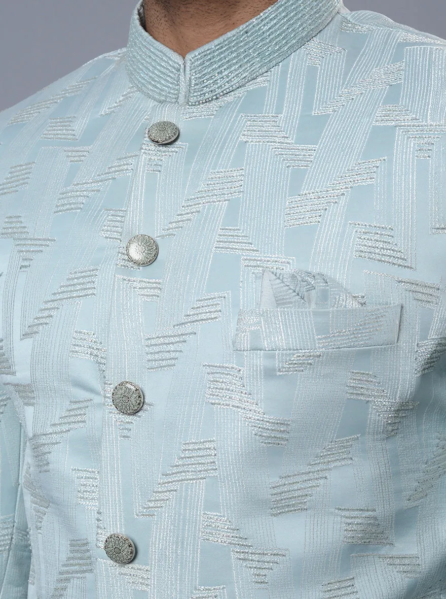 Sea Blue Jodhpuri Suit | JadeBlue