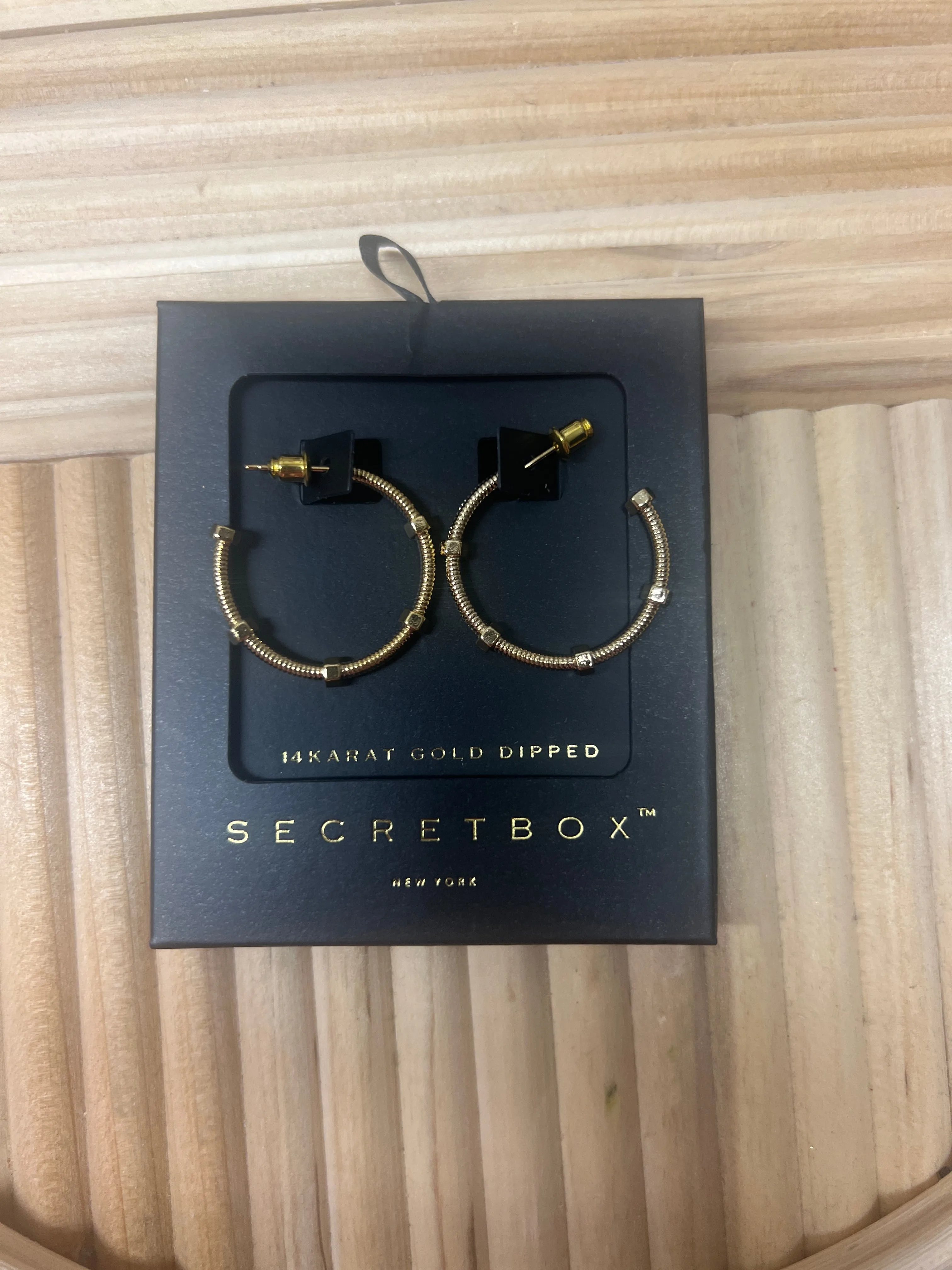 Secret Box Gold Hoops
