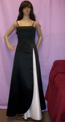 Shoulderless Black Full Dress 3018